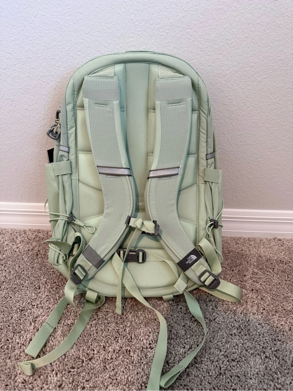 The North Face Women Borealis Luxe misty sage mint backpack NWT
